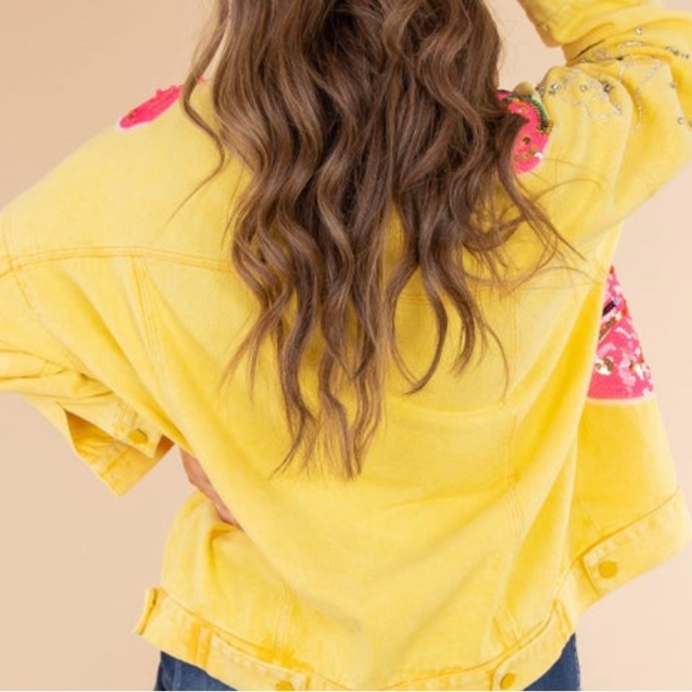 Beulah Style Embellished Jean Jacket - Picture 5 of 13